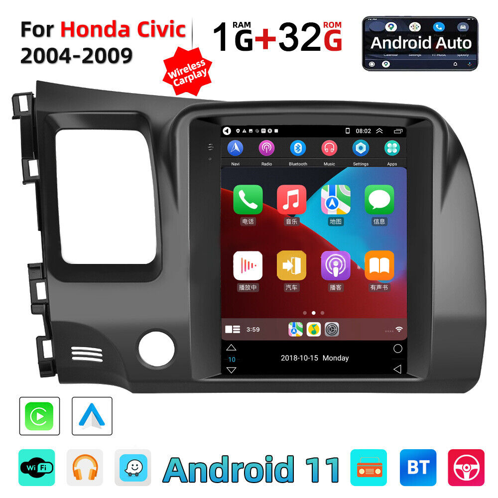 For Honda Civic 2013-2017 Carplay Android Car Stereo Radio GPS Navi 9.7' 1+32GB