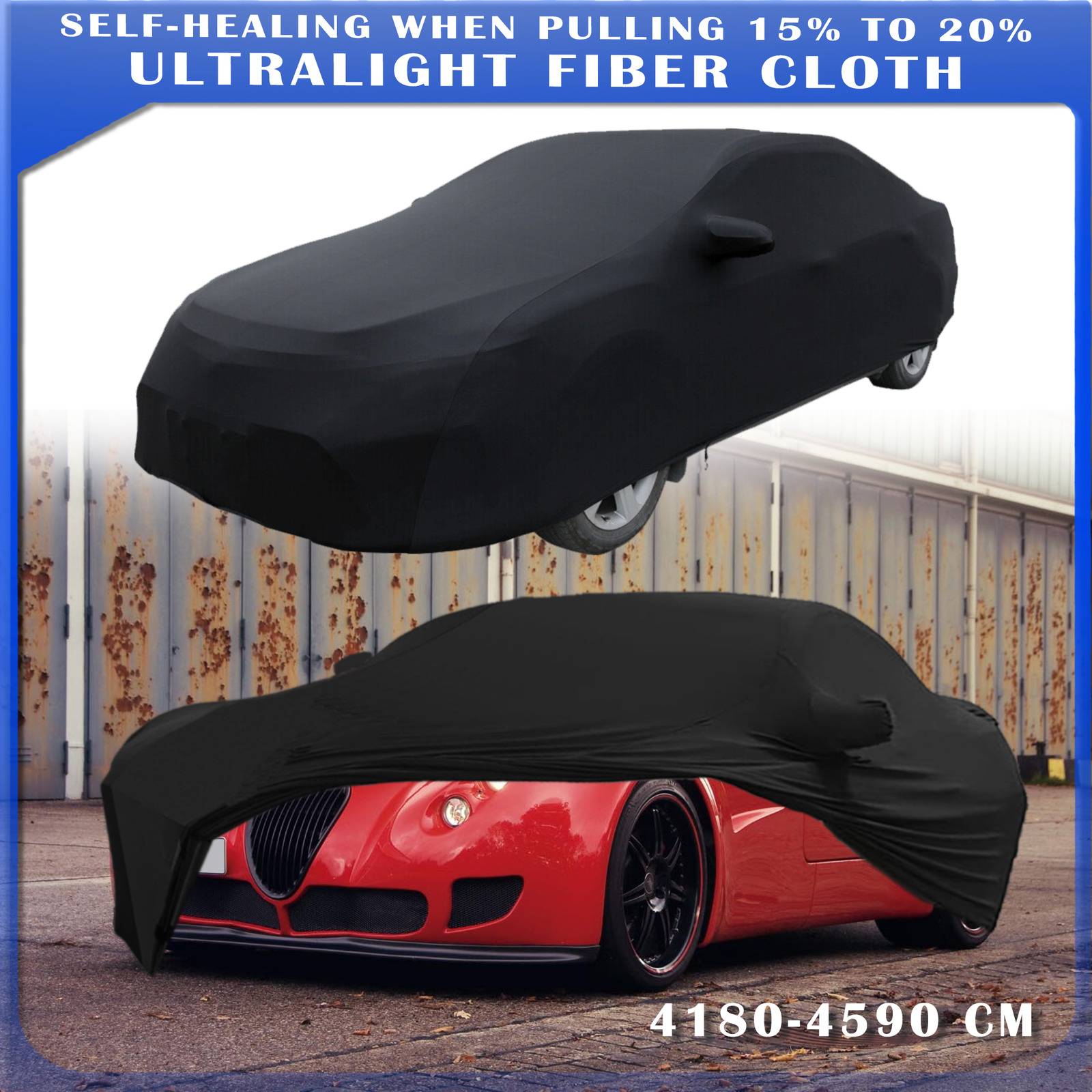 For Wiesmann GT Black Full Car Cover Satin Stretch Dustproof INDOOR Garage