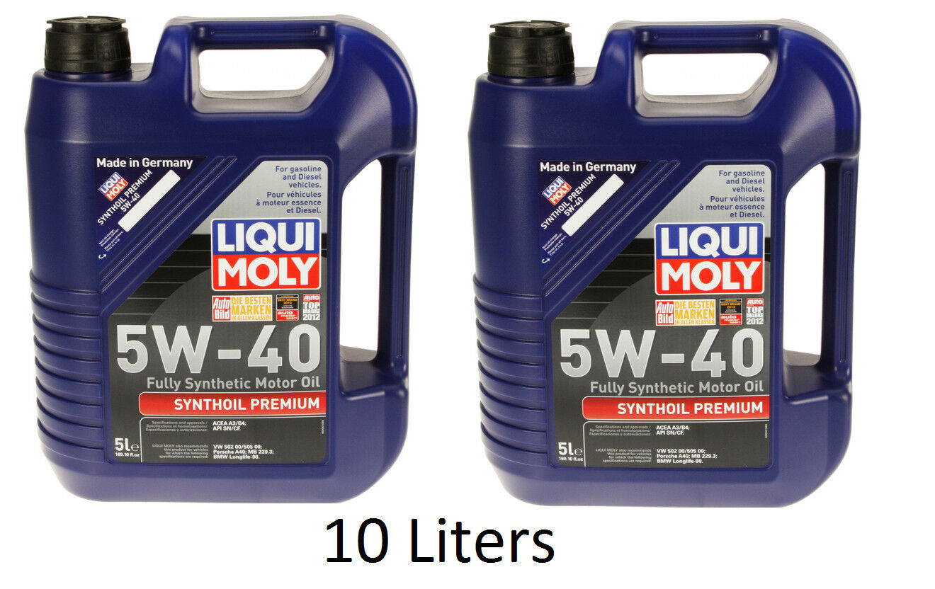 10-Liters  LIQUI MOLY 5W-40 Synthoil  Full Synthetic Motor Oil - 2041