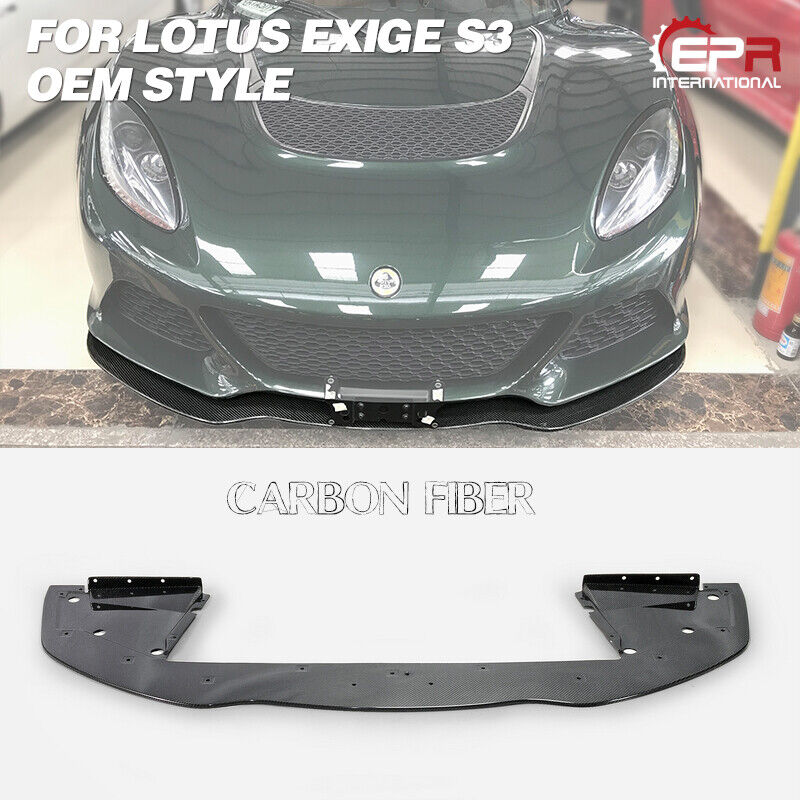 For Lotus Exige S3 Carbon Fiber OEM Front Bumper Splitter Lip AddOn BodyKits