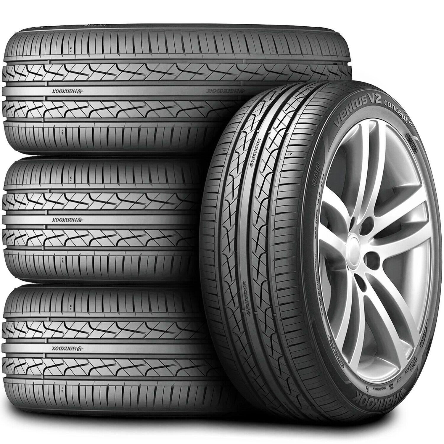 4 Tires Hankook Ventus V2 Concept2 195/50R15 82H AS Performance A/S