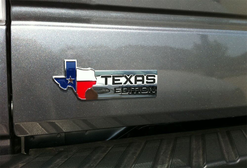 XL TEXAS EDITION Emblem Badge for Ford 150 250 350 Tailgate Universal Stick-On