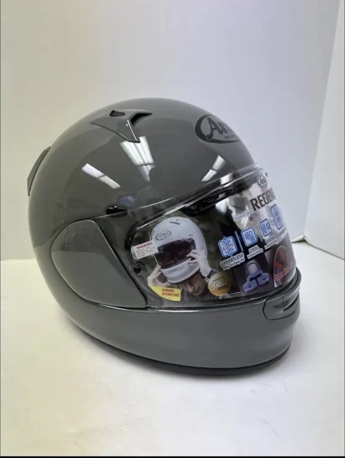 Arai Full Face Helmet Gris Nardo Size Small - NEW With Pin Lock