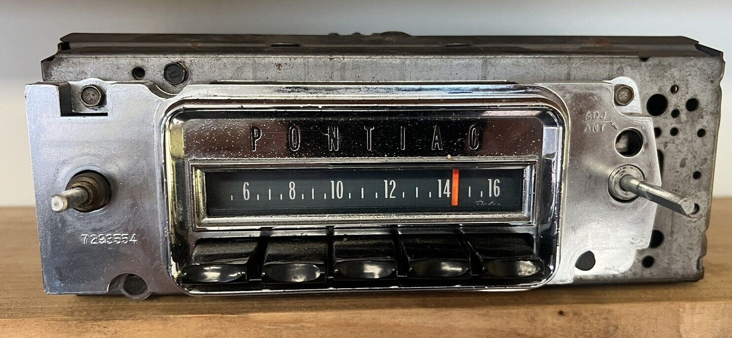 Vintage 1960s Pontiac Radio Original. Working And  As Pictured