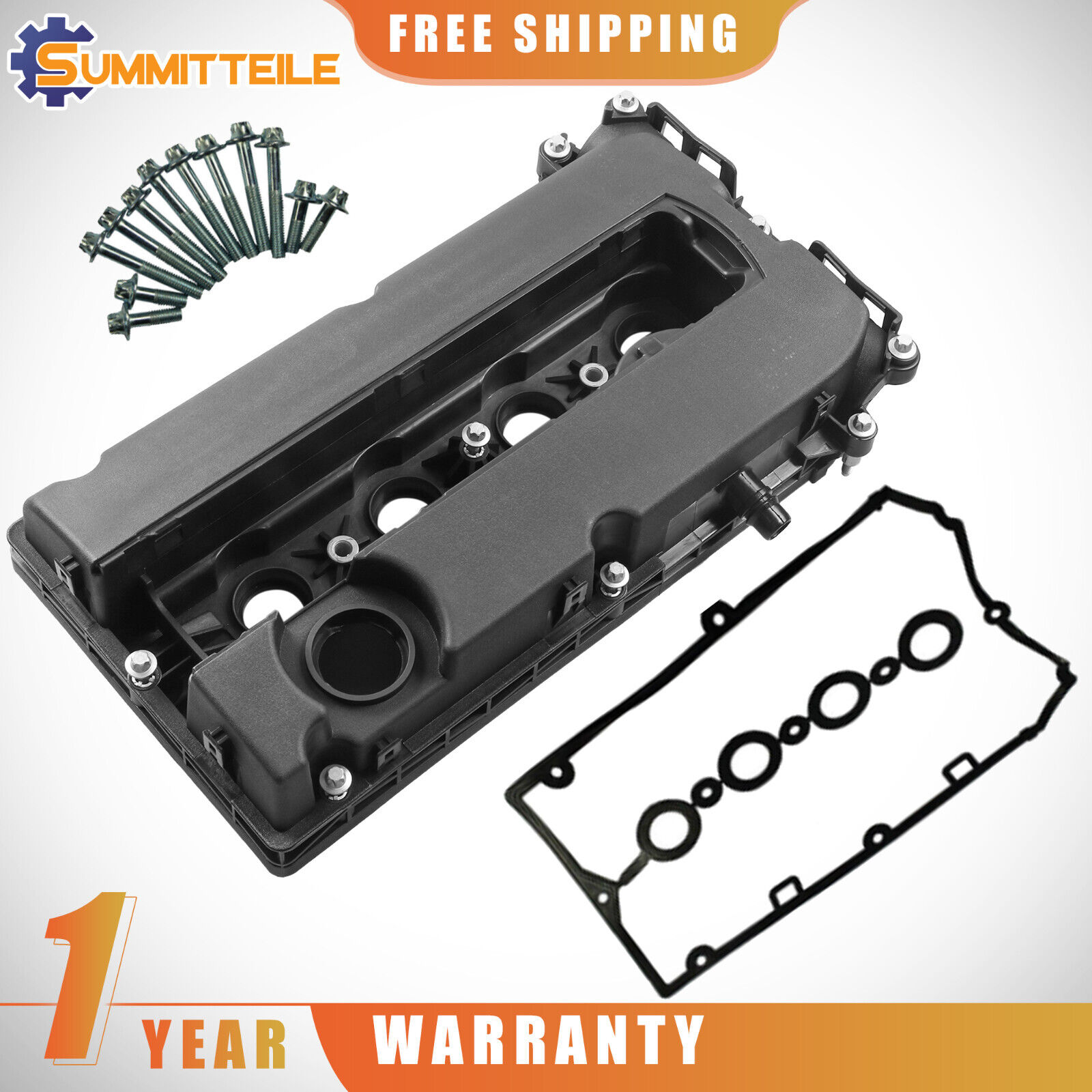 Engine Valve Camshaft Cover W/ Gasket For Chevy Cruze Sonic Aveo Saturn 55558673