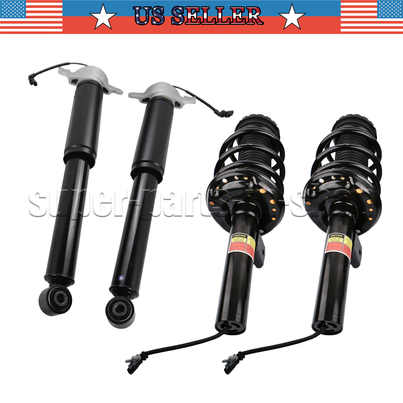 4Pcs Shocks Strut Assys Front and Rear for Cadillac XTS with Electric 2013-2019