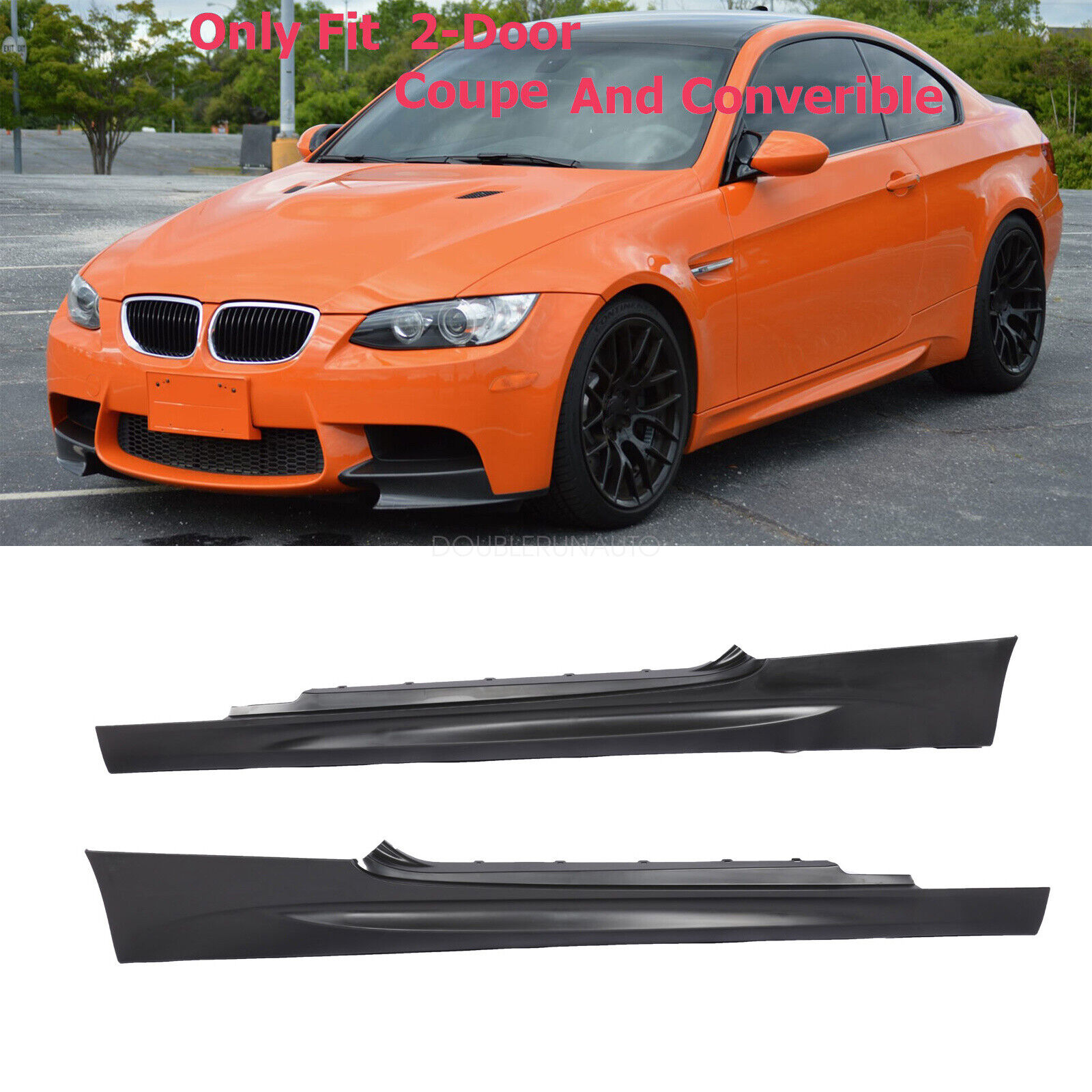 M3 Style Side Skirt For BMW 3 Series E92 E93 2007-2013 Coupe Convertible