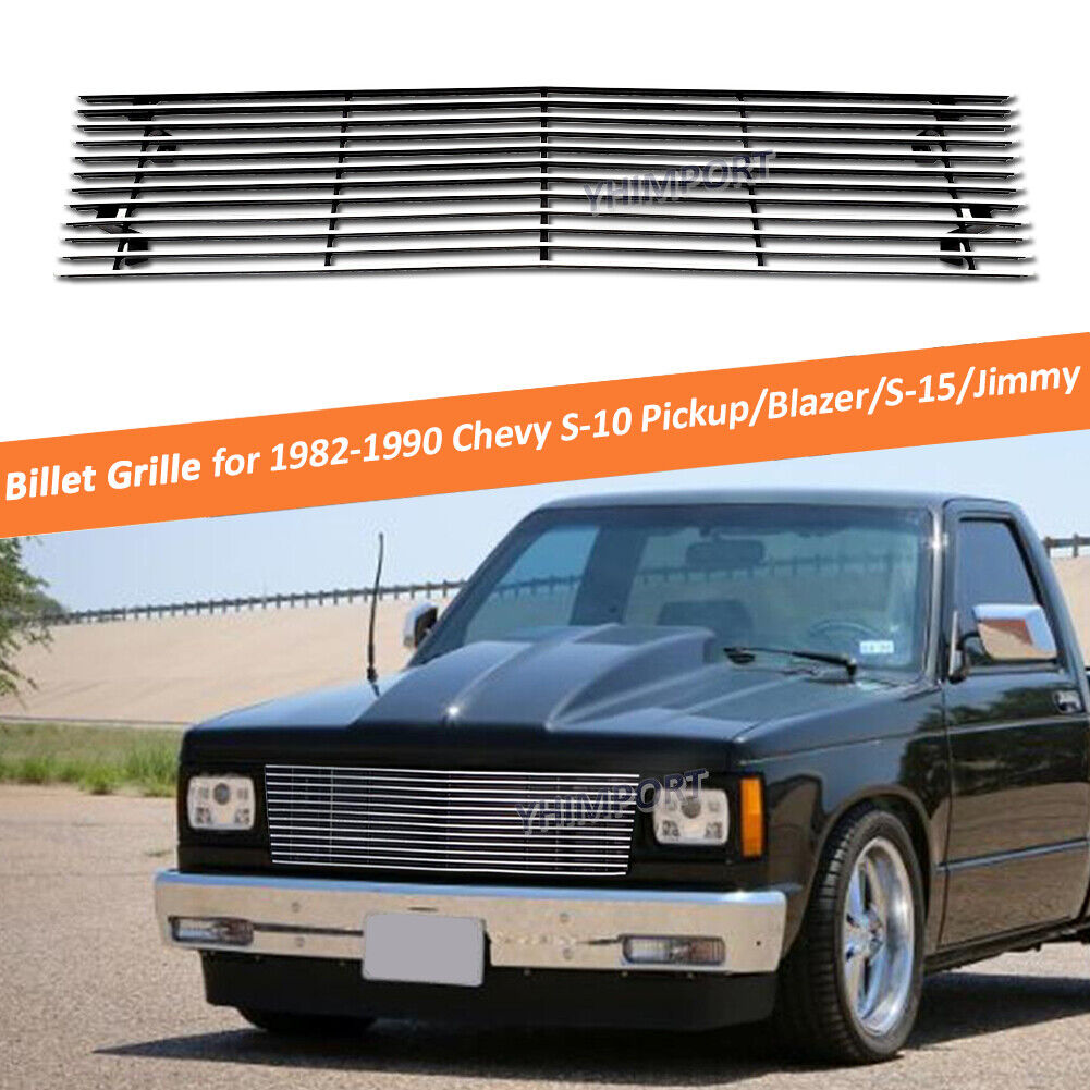 Chrome Grille Fits 1982-1990 Chevy S-10 Pickup/Blazer/S-15/Jimmy E Billet Grill