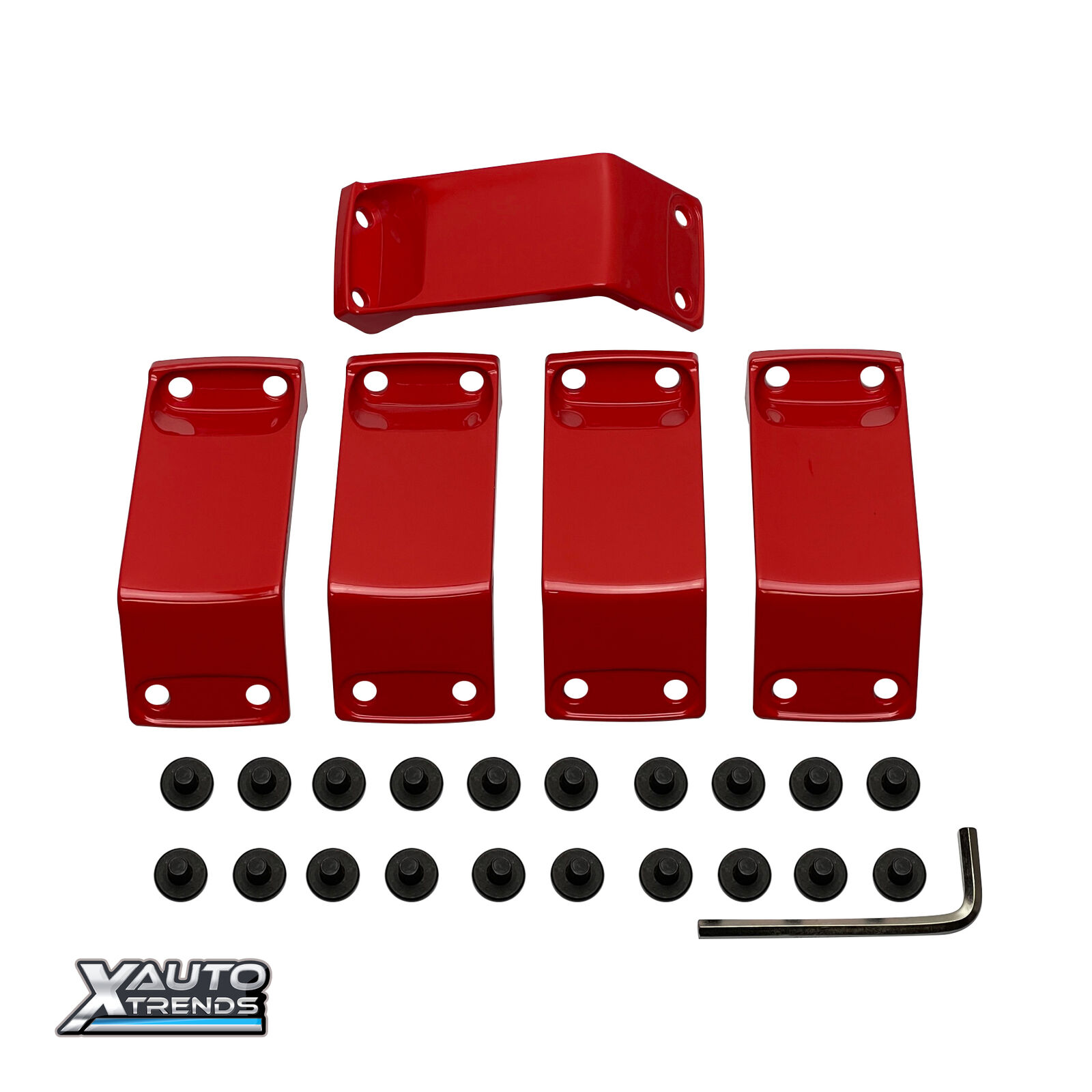 KMC XD Series XS811 Wheel Insert Fins 14X7 0 Offset Red 5 Pcs 811FIN47000-RD