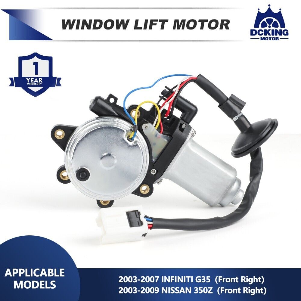 Window Motor For 03-07 Infiniti G35 And 03-09 Nissan 350Z Front Right Passenger
