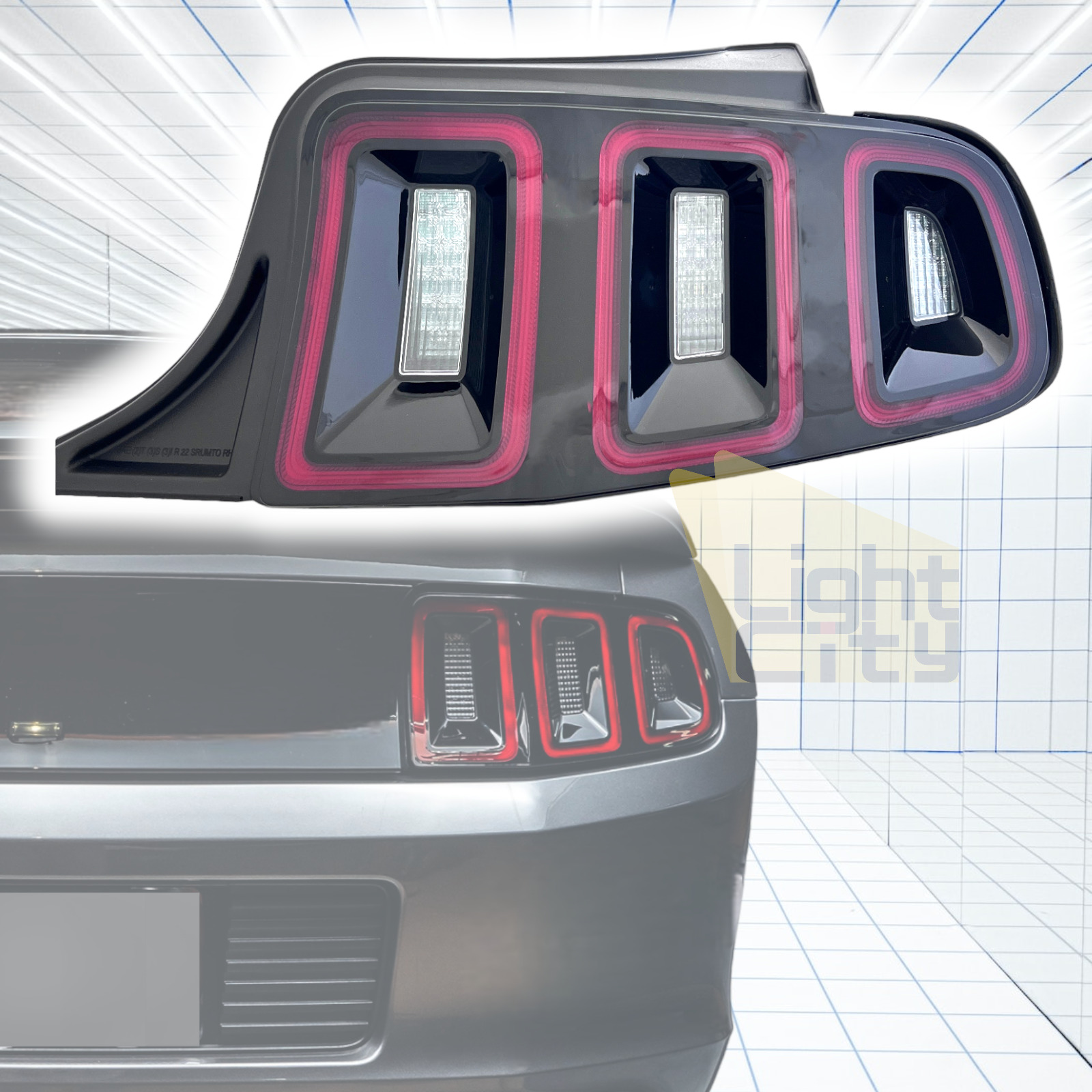[FULL LED] For 2013-2014 Ford Mustang Factory Style Passenger Side Tail Light RH