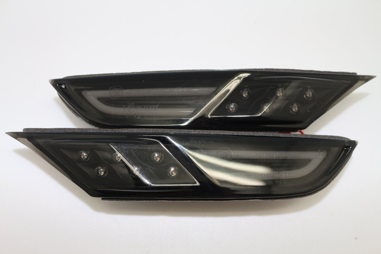 Amber/White LED Smoke Front Bumper Side Marker Fit For 09-20 Nissan GTR GT-R R35