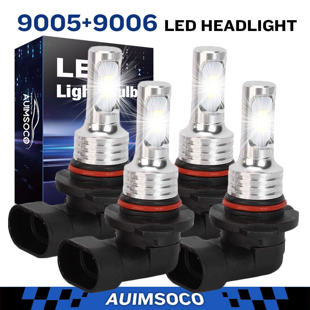 For GMC	Canyon 2005-2011 2012 6000K 4x LED Headlights Bulbs Kit High Low White