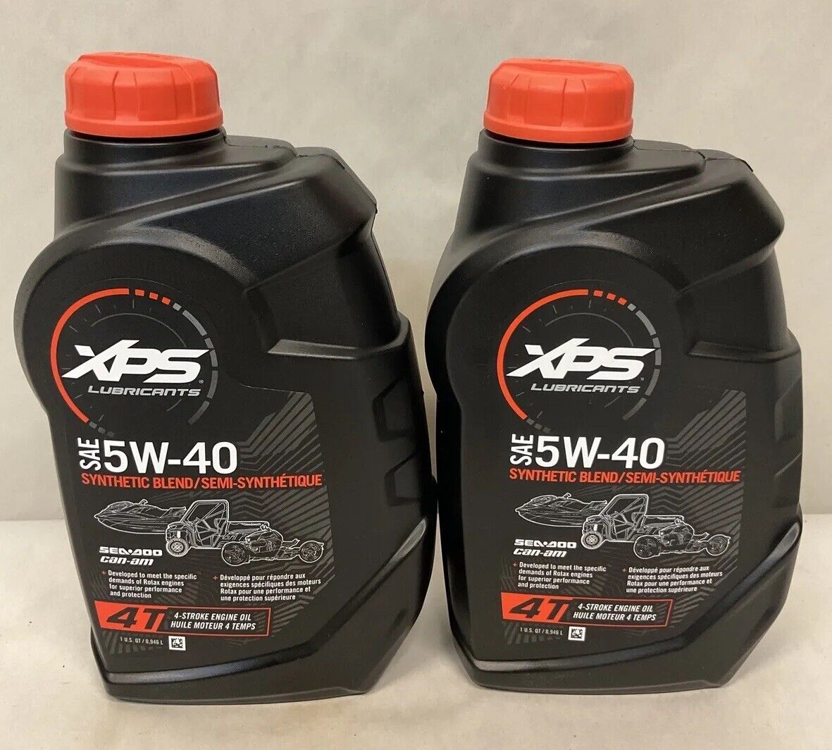 2-QTS XPS Lubricants SAE 5W40 Synthetic Blend 4T Oil PN #9779133  / #M1394J