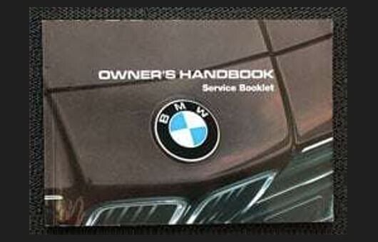 1986 BMW 635CSi 6-Series Coupe Owner Operator Manual User Guide