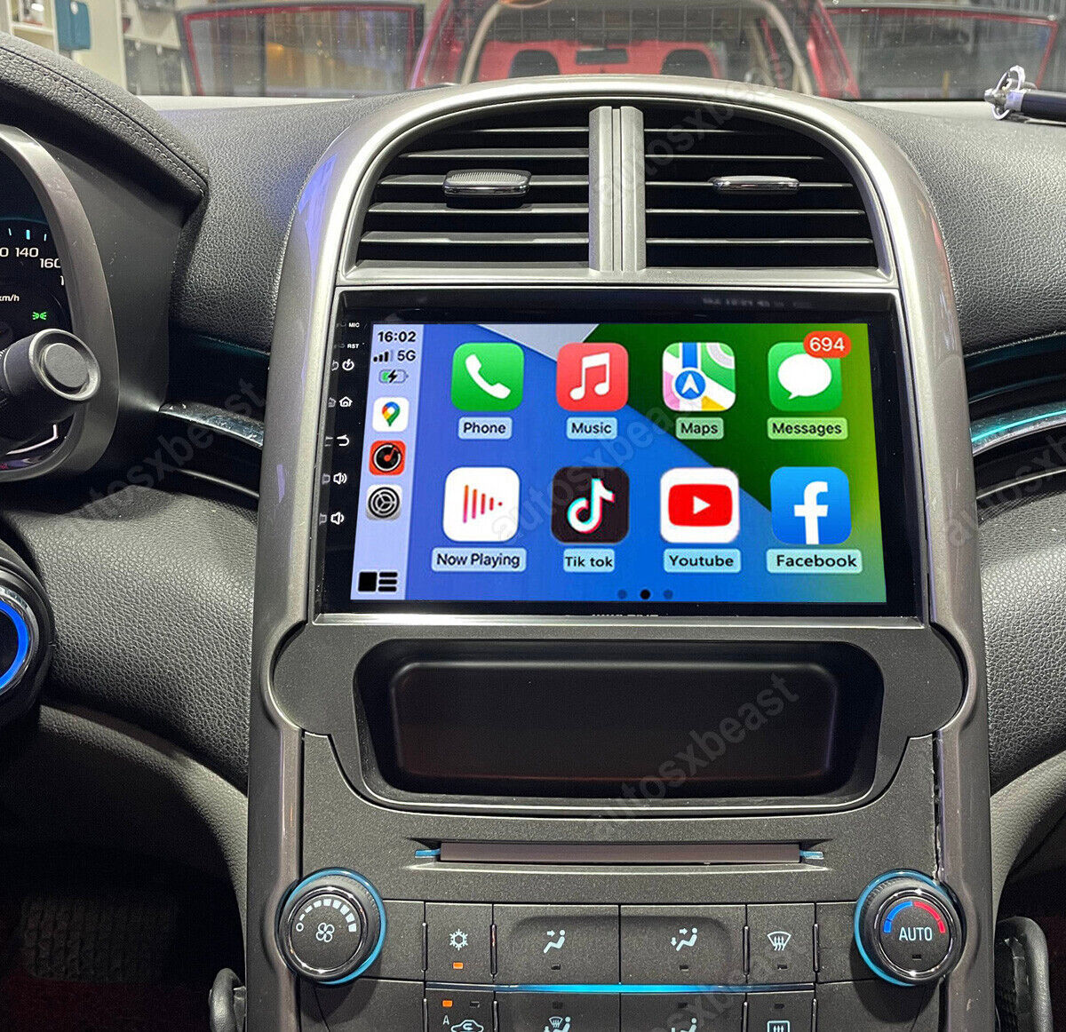 For 2011-2015 Malibu Radio Android 13.0 Wireless CarPlay GPS Navigation WIFI 32G