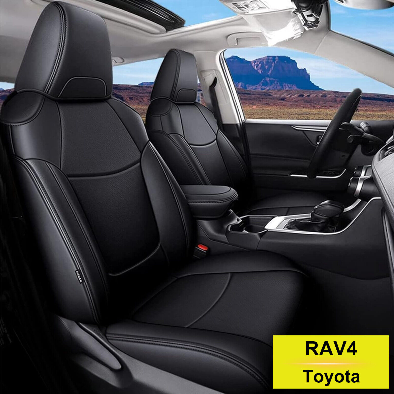 Car 5 Seat Covers For Toyota RAV4 Hybrid 2019-2024 (Non XSE&2022 SE)Cushions Pad