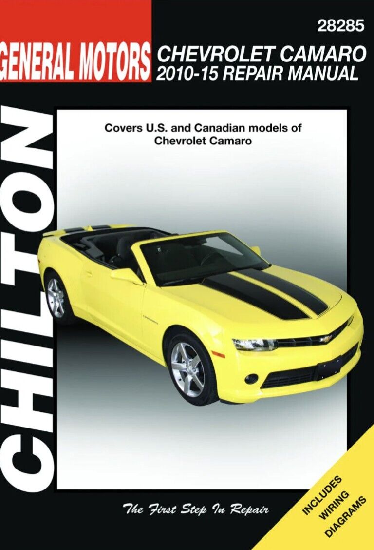 Chevrolet Camaro Service Repair Shop Manual 2010 2011 2012 2013 2014 2015 