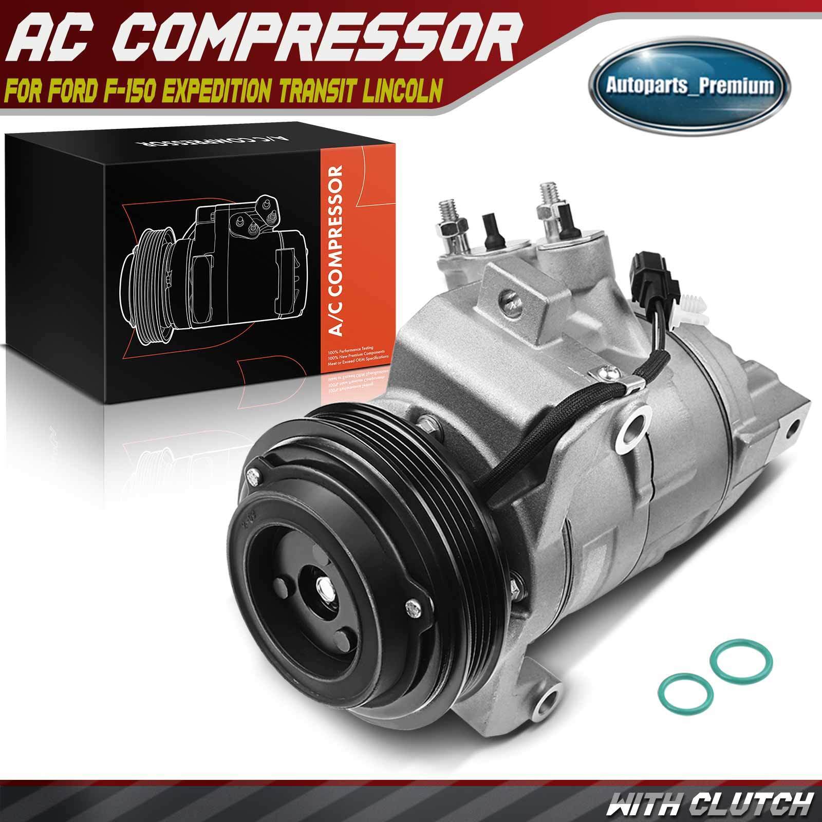 AC Compressor w/Clutch for Ford F-150 Expedition Transit-150 Navigator 3.5L 3.7L