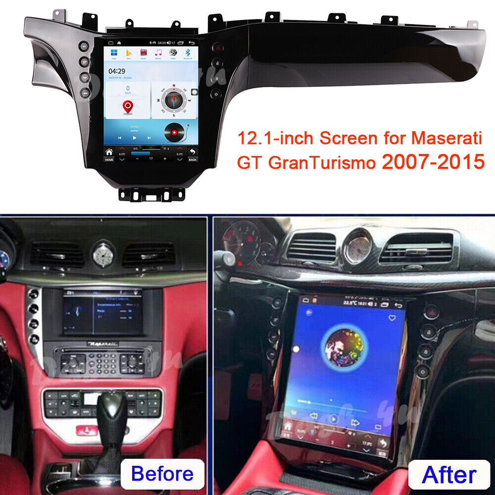 For Maserati GT GranTurismo 2007-2015 Car Vertical Screen 12.1\
