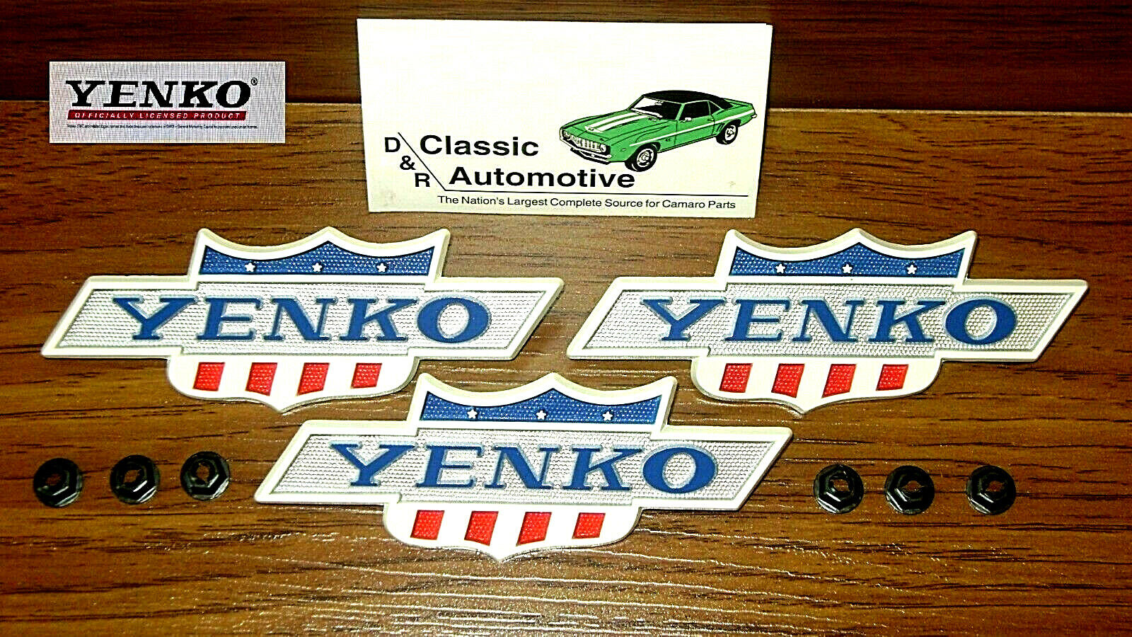 Yenko Emblems 69 Chevelle 1969 Fender 3 pc set Camaro Nova Licensed Products