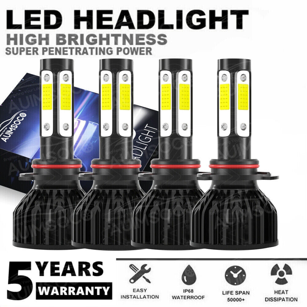 For 2003-2005 2006 Chevrolet Silverado 1500 LED Headlight high / low beam bulbs