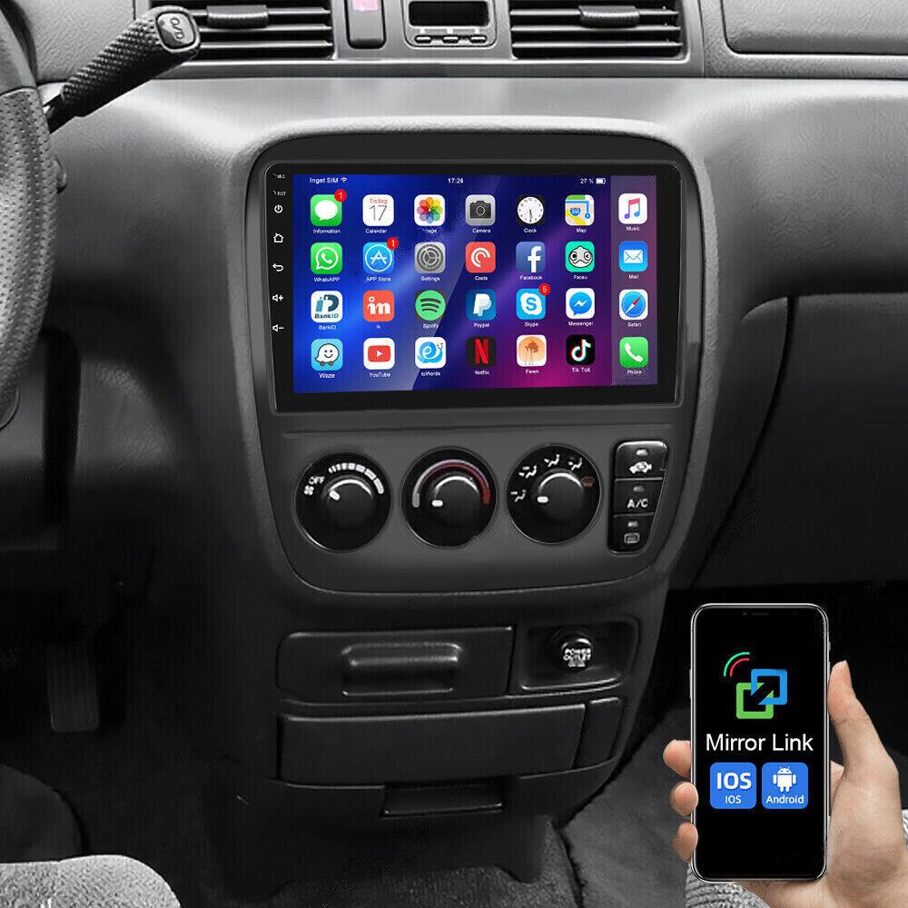 For 1995-2001 Honda CRV Android 13.0 Carplay Car Stereo Radio GPS Navi WIFI BT