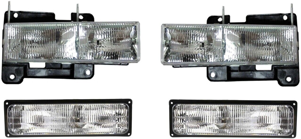 Headlights For GMC Truck 1994-1998 GMC Yukon Suburban 95-99 With Signal Lights