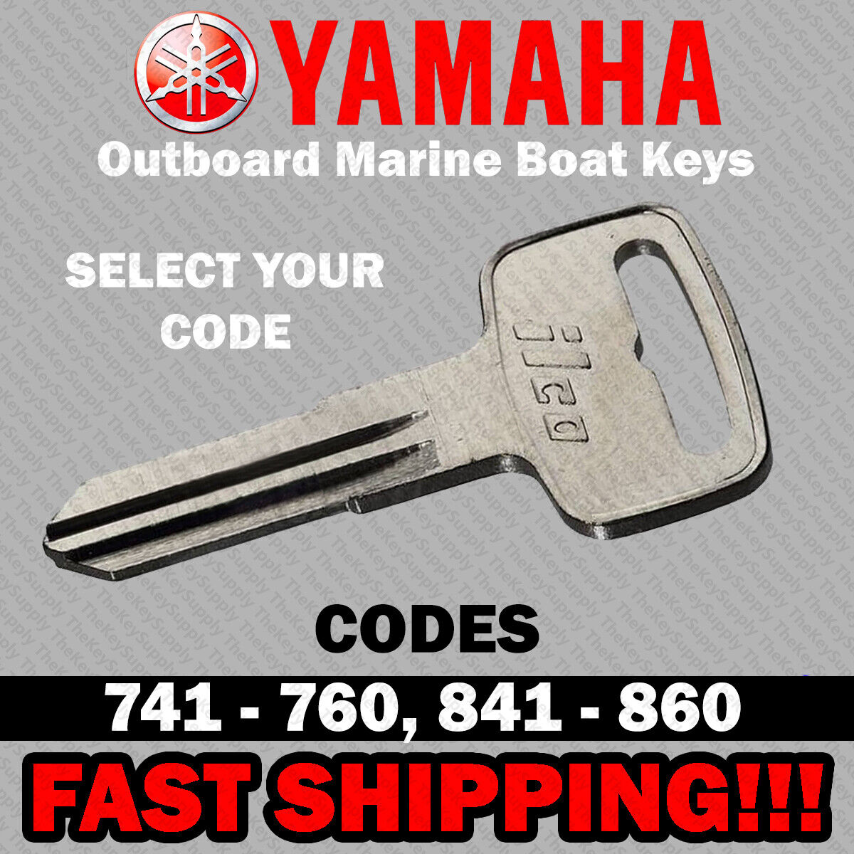 Yamaha Outboard Marine Boat Key Cut to Your Code 741 - 760, 841 - 860