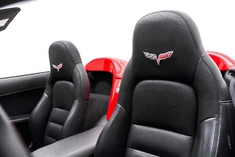 Corvette C6 Z06 2005-2011 Synthetic Leather Sports Seat Covers In Black Colour