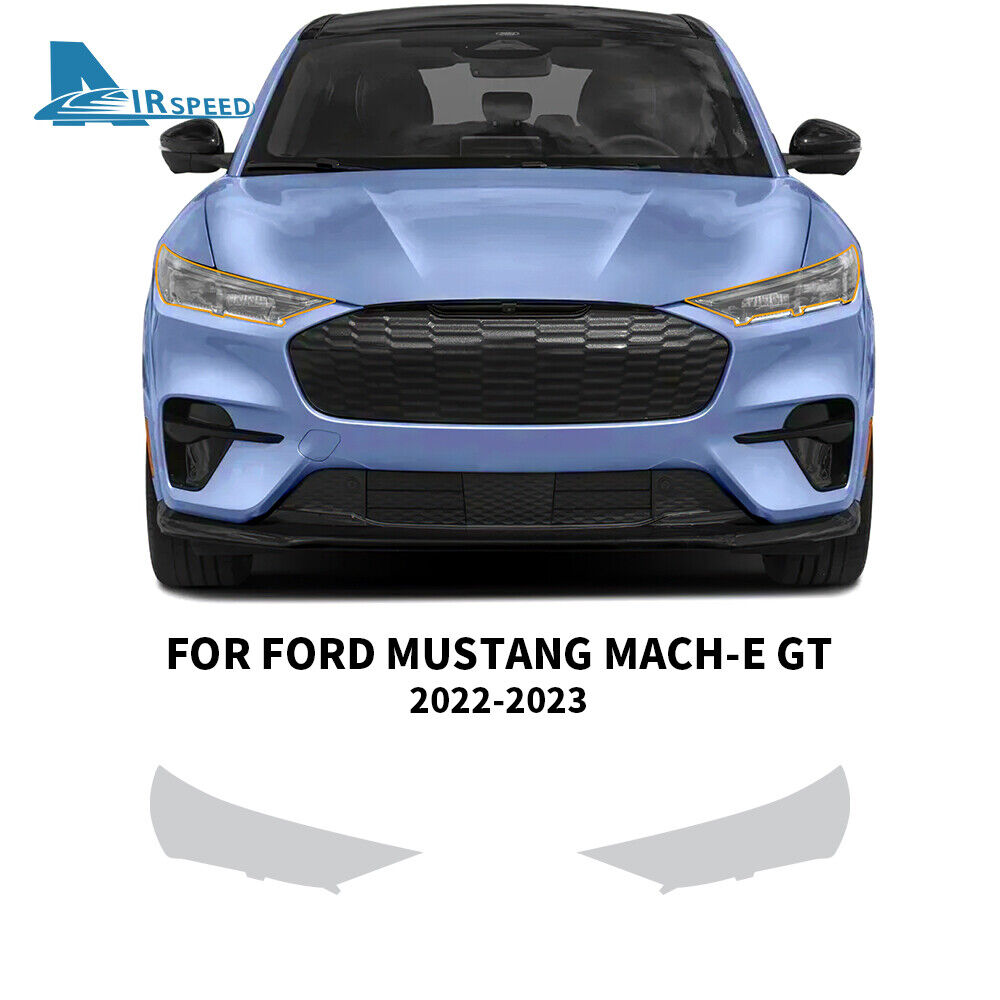 Headlights Precut Paint Protection Film PPF For Ford Mustang Mach-E GT 2022-2023
