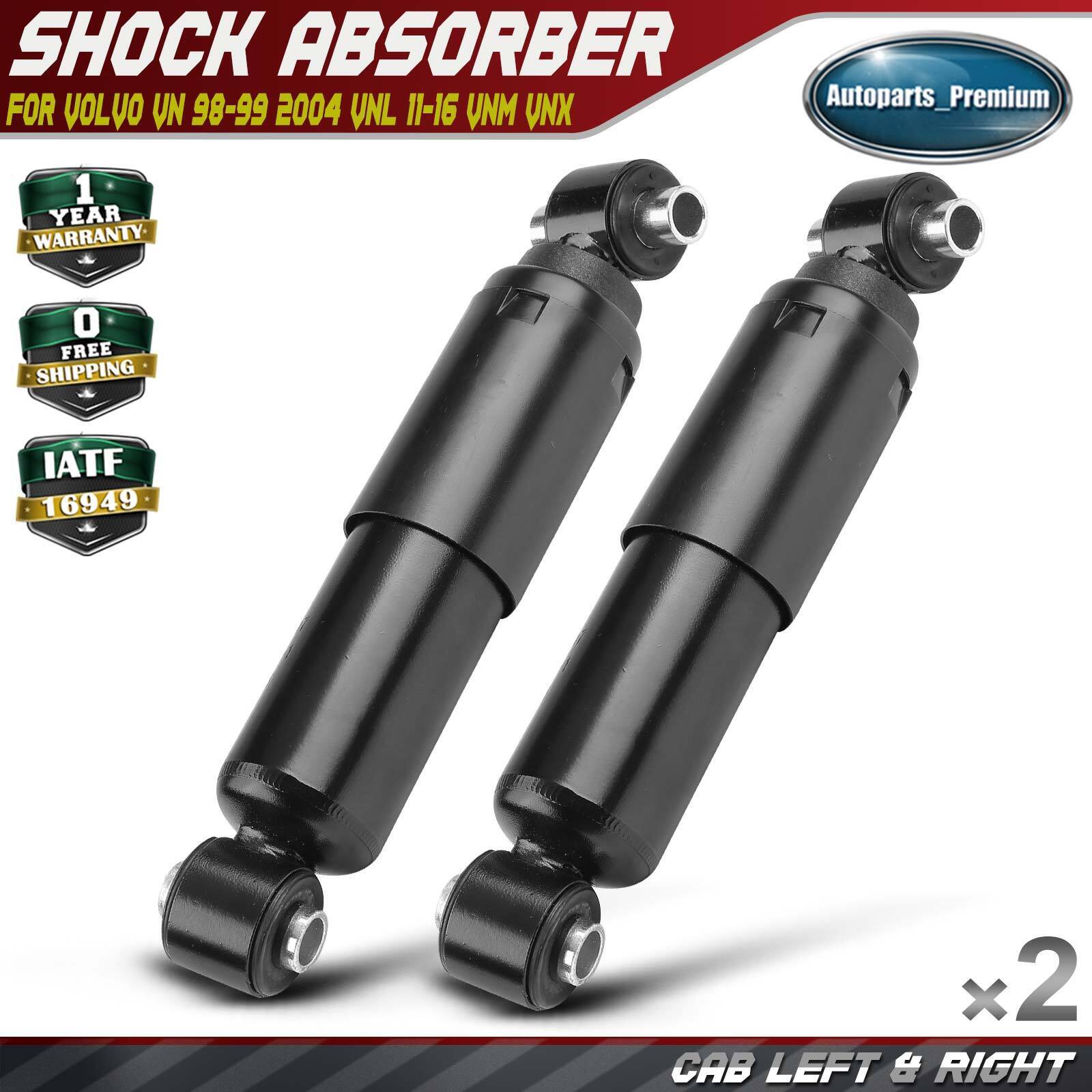 2x Cab Left and Right Shock Absorber for Volvo VN 98-99 2004 VNL 11-16 VNM VNX