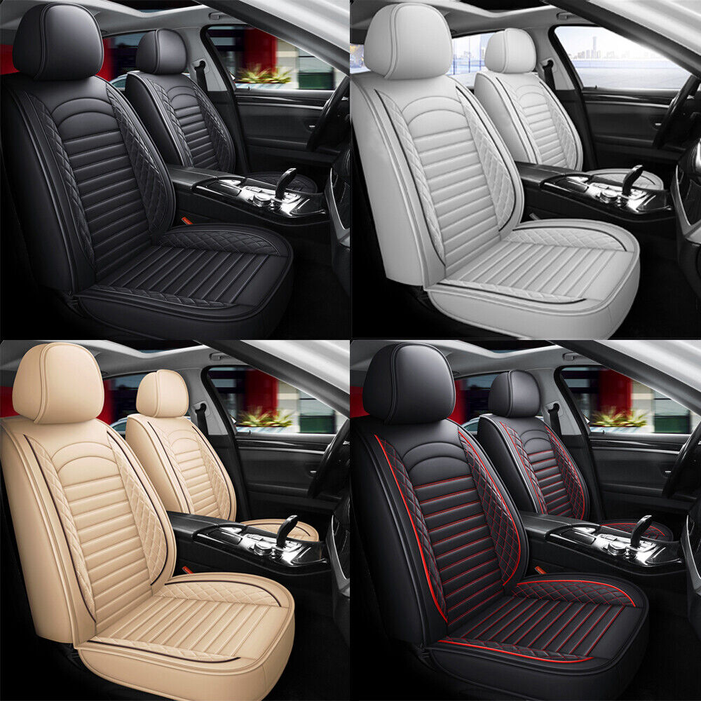 For Ford premium Leather Front Rear Car Seat Covers 5-Seats Protector Full Set
