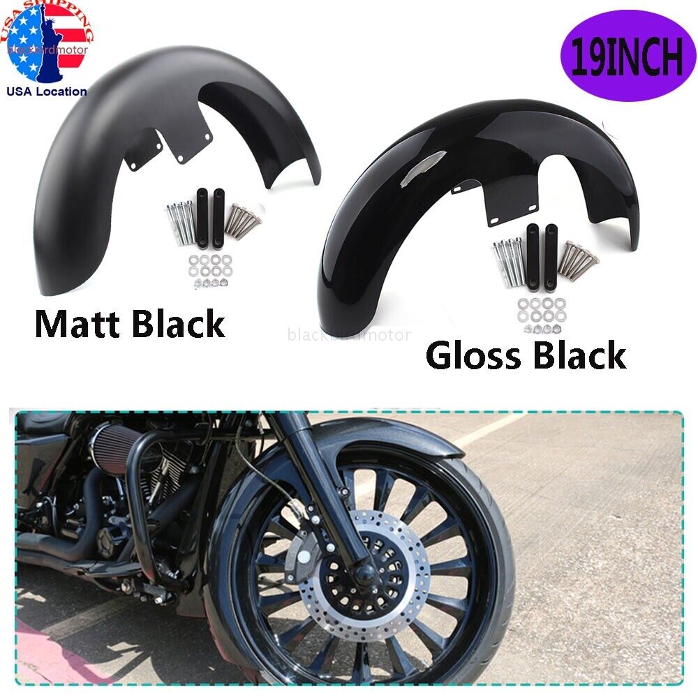 Gloss Black / Matt Black Motorcycle 19\