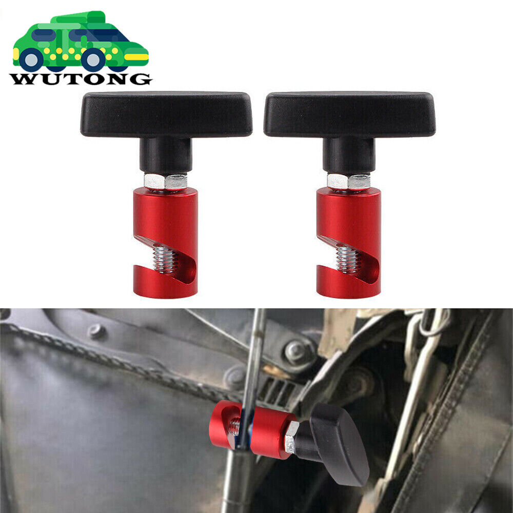 2PCS Adjustable Car Hood Holder Lift Rod Support Clamp Shock Strut Stop Retainer