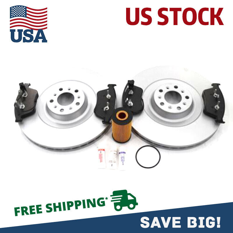 For Bentley Continental Gt Gtc Flying Spur Front Brake Pads & Rotors Secure