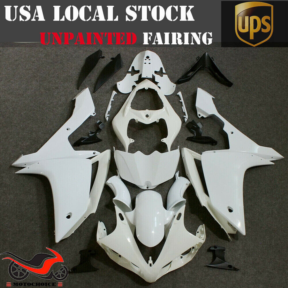 Unpainted Fairing Kit For Yamaha YZF R1 2007-2008 07 08 ABS Injection Bodywork