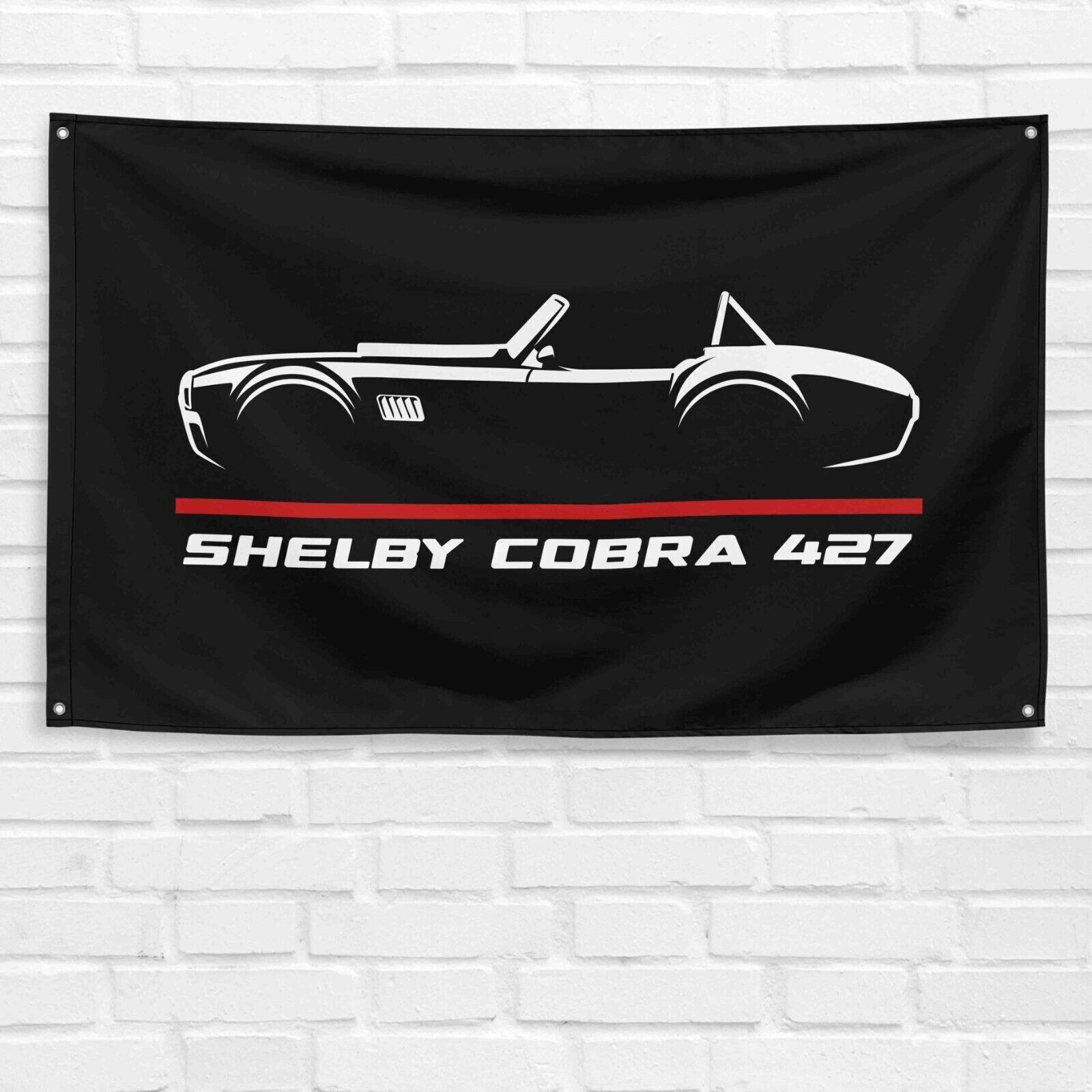 For Ford Shelby Cobra 427 1965 Enthusiast 3x5 ft Flag Dad Grandpa Gift Banner