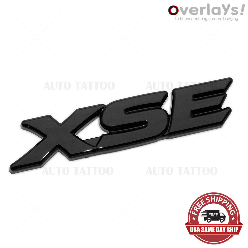 18-21 Toyota Camry XSE Letter Gloss Blackout Emblem Overlay Kit Cover TRD Sport