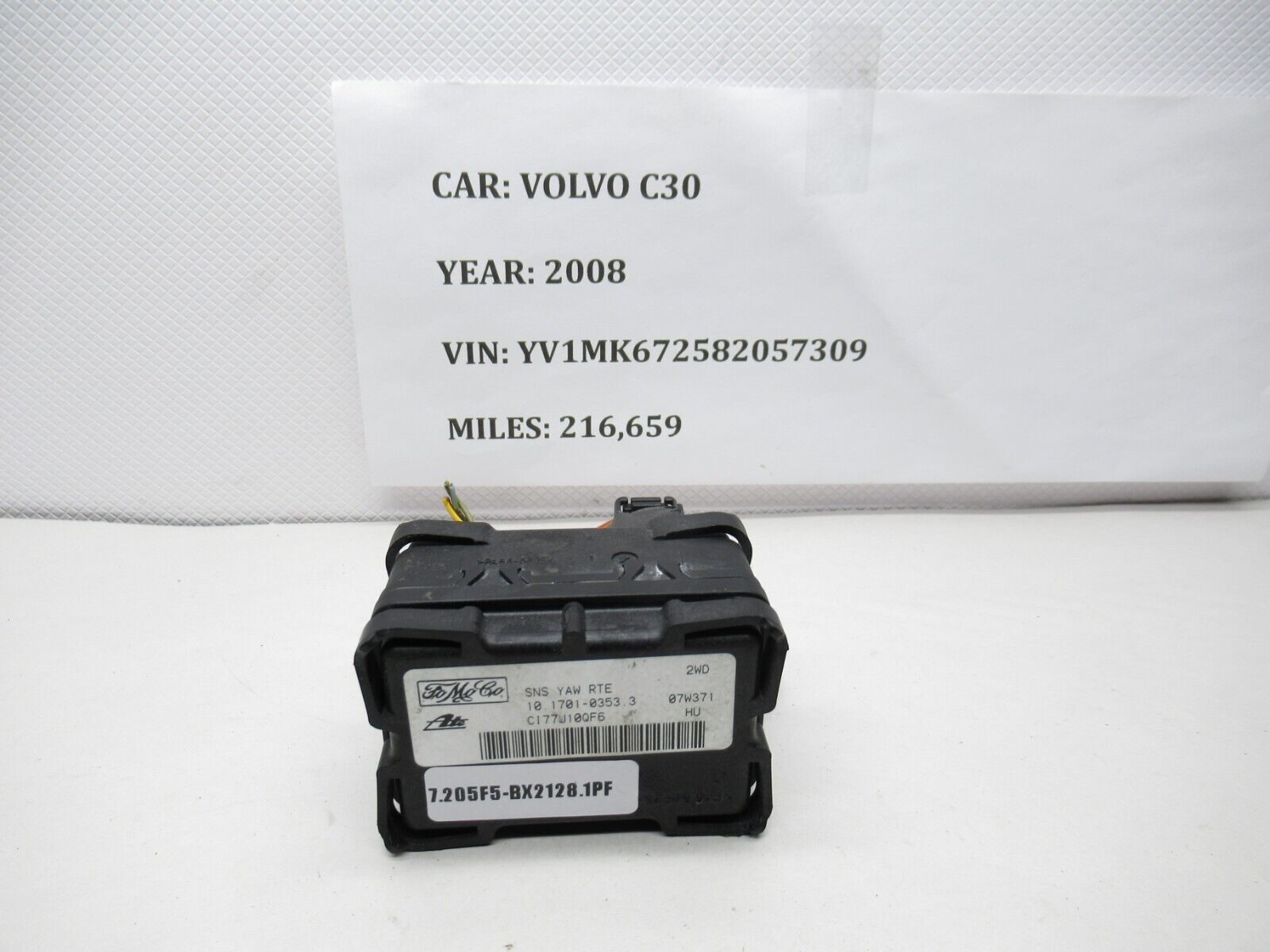 2008-2013 Volvo C30  Speed Acceleration Control Sensor 17010353 OEM