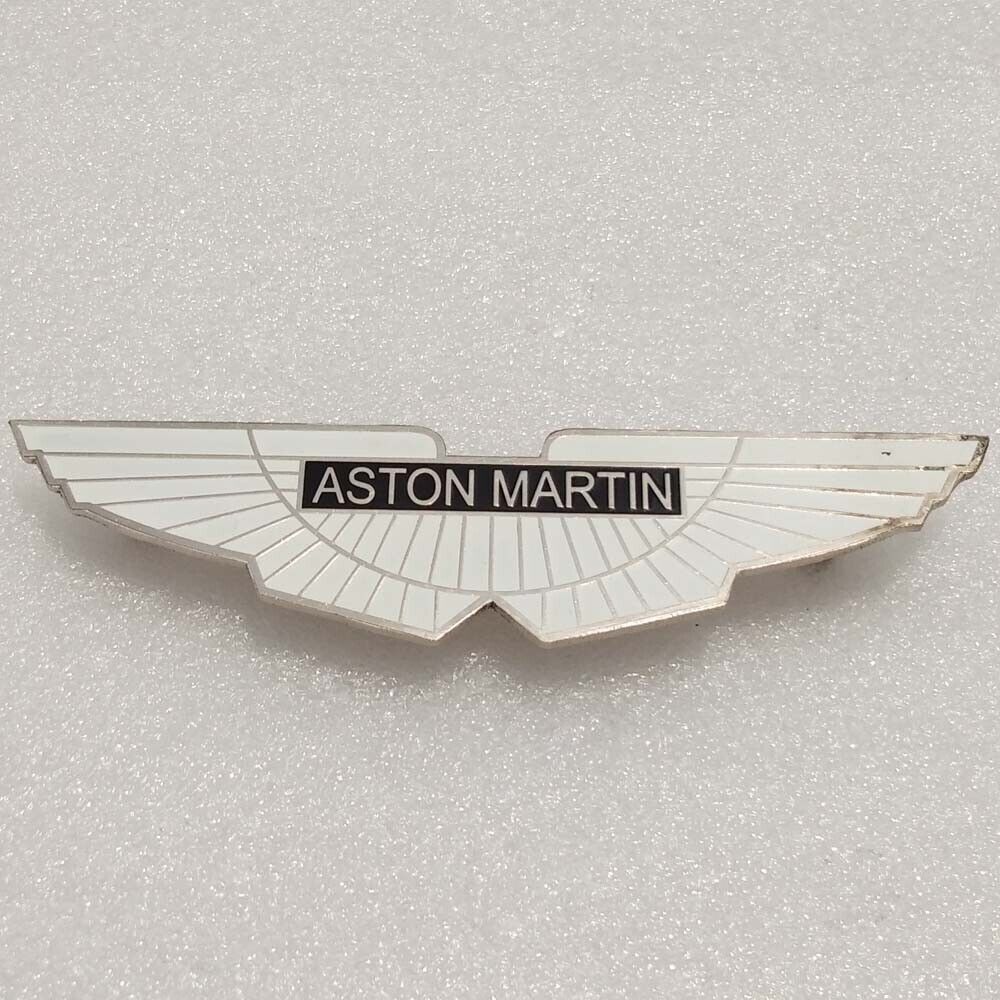 Aston Martin Brass Chrome Finish Bonnet Badge White/Black Color