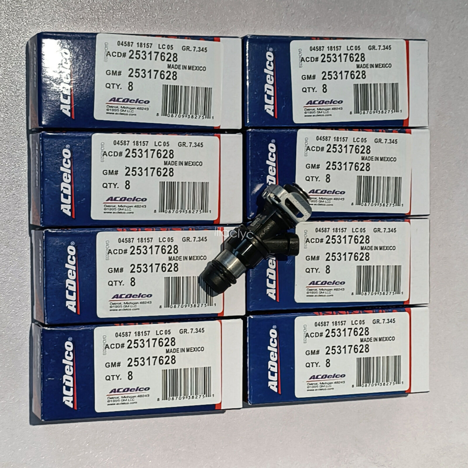 Authenticity 8X Fuel Injectors 25317628 For 99-07 Chevy Silverado GMC 4.8/5.3 US