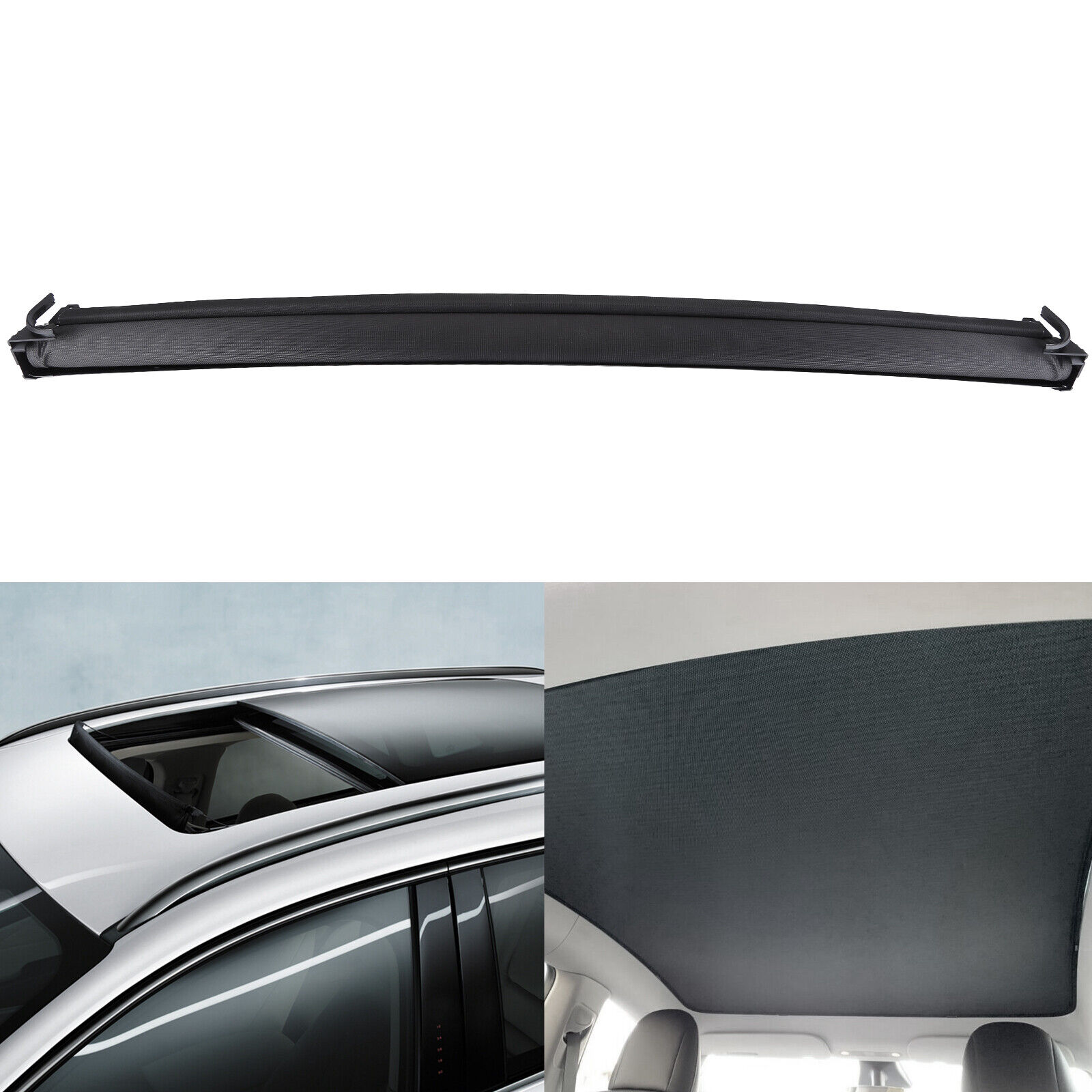 Black Sunroof Sunshade Cover Fit Mercedes-Benz A180 A200 W176 CLA C117 2013-2018