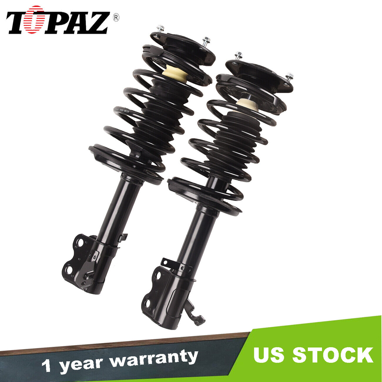 Pair Front Struts w/Coil Spring Shock Assembly For Toyota Corolla 1993-2002