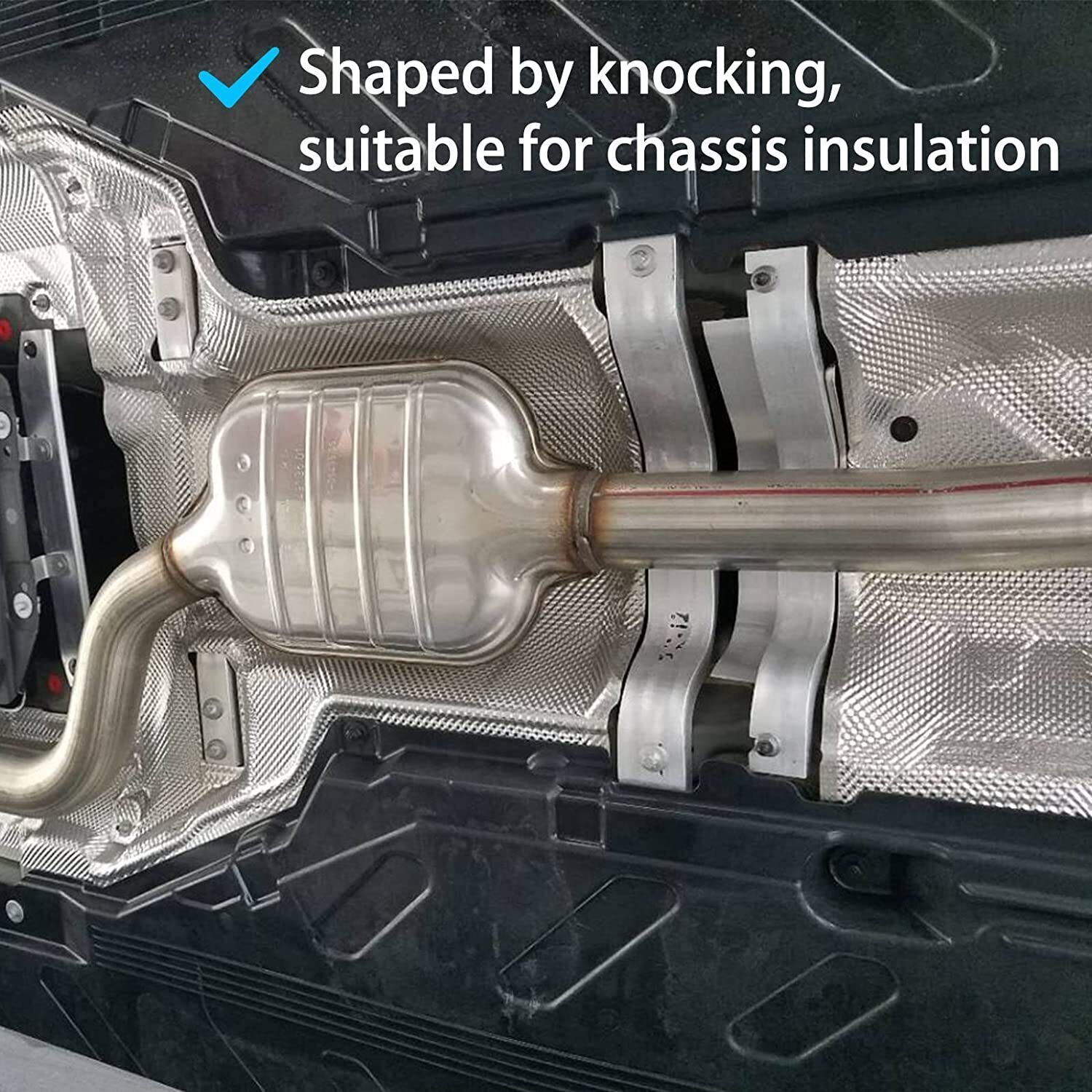 Exhaust Heat Shield Automotive Embossed Aluminum Muffler Shield/Wrap 12 X20 In