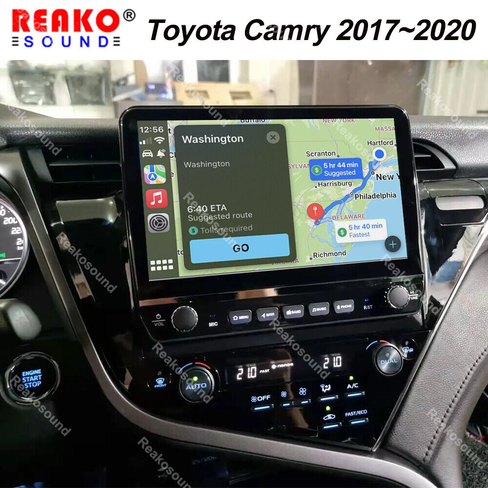 2+64G Android Carplay 10.1'' Car Stereo For Toyota Camry 2017~2020 GPS Navi WiFi