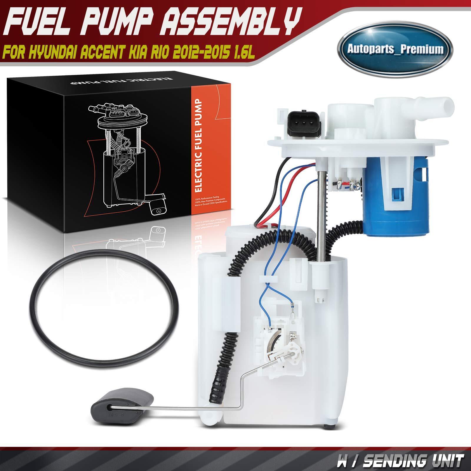 Electric Fuel Pump Assembly w/ Sensor for Hyundai Accent Kia Rio 2012-2015 1.6L
