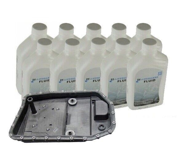 OEM ZF 10 Liters Automatic Transmission Fluid and Oil Pan Kit for BMW E70 E71