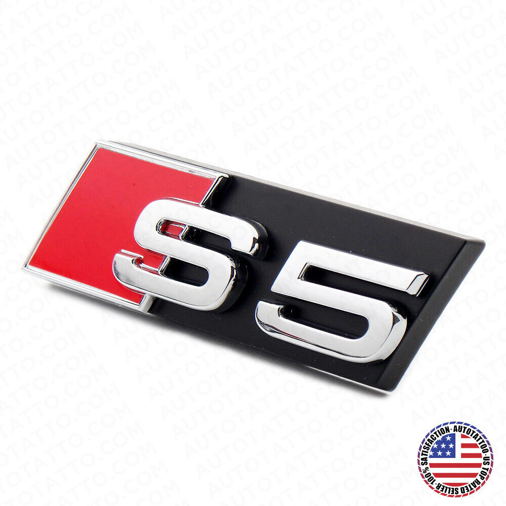 Audi S5 Front Grille Bumper Radiator Lettering Emblem Badge Logo Sport Chrome