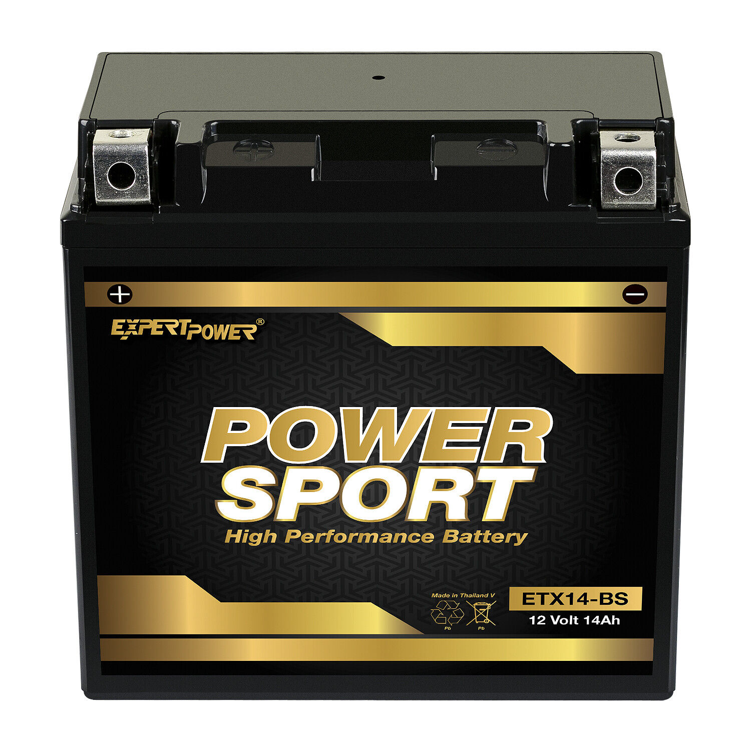YTX14-BS High Performance - Maintenance Free - AGM Motorcycle Battery